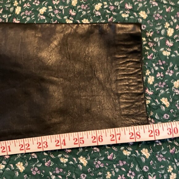 Y2K Danier Black Buttery Leather Pants Womens 6 2000s Vintage Goth High Waist - Picture 12 of 13